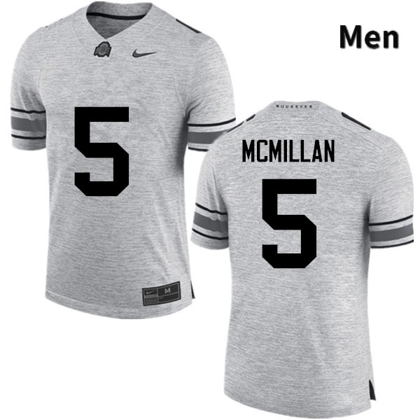 Men's Ohio State Buckeyes #5 Raekwon McMillan Gray Game College Stitched Football Jersey 23GM047DH